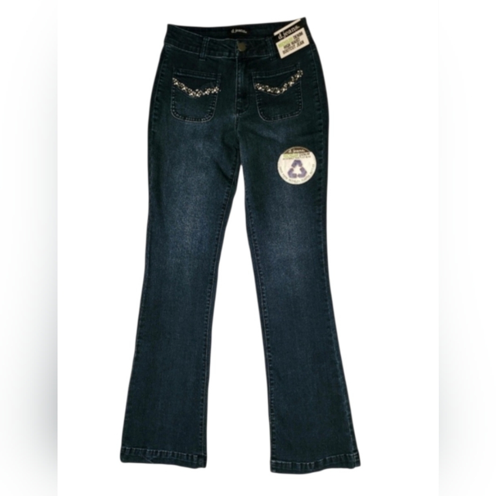 Women's d.jeans Bootcut High Rise Dark Wash Jeans Size 2 NWT